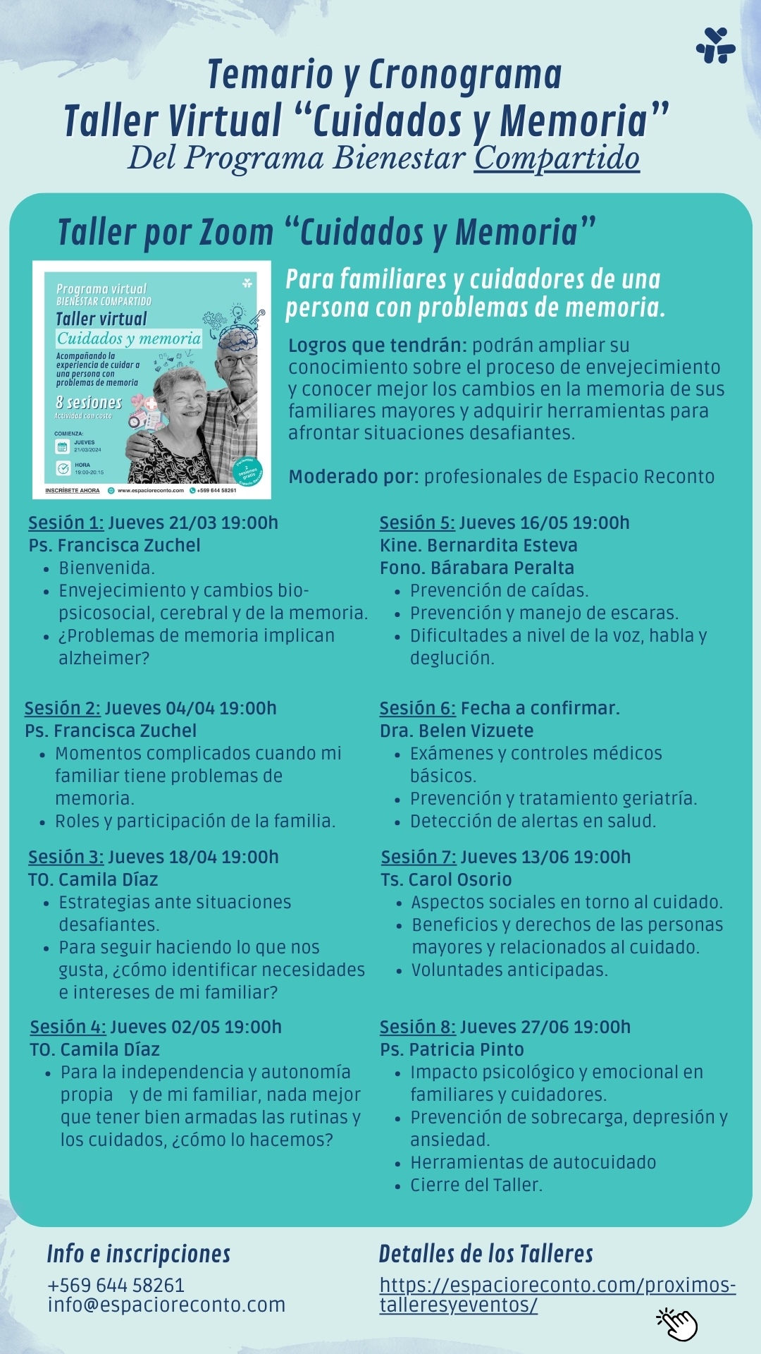 Temario y fechas